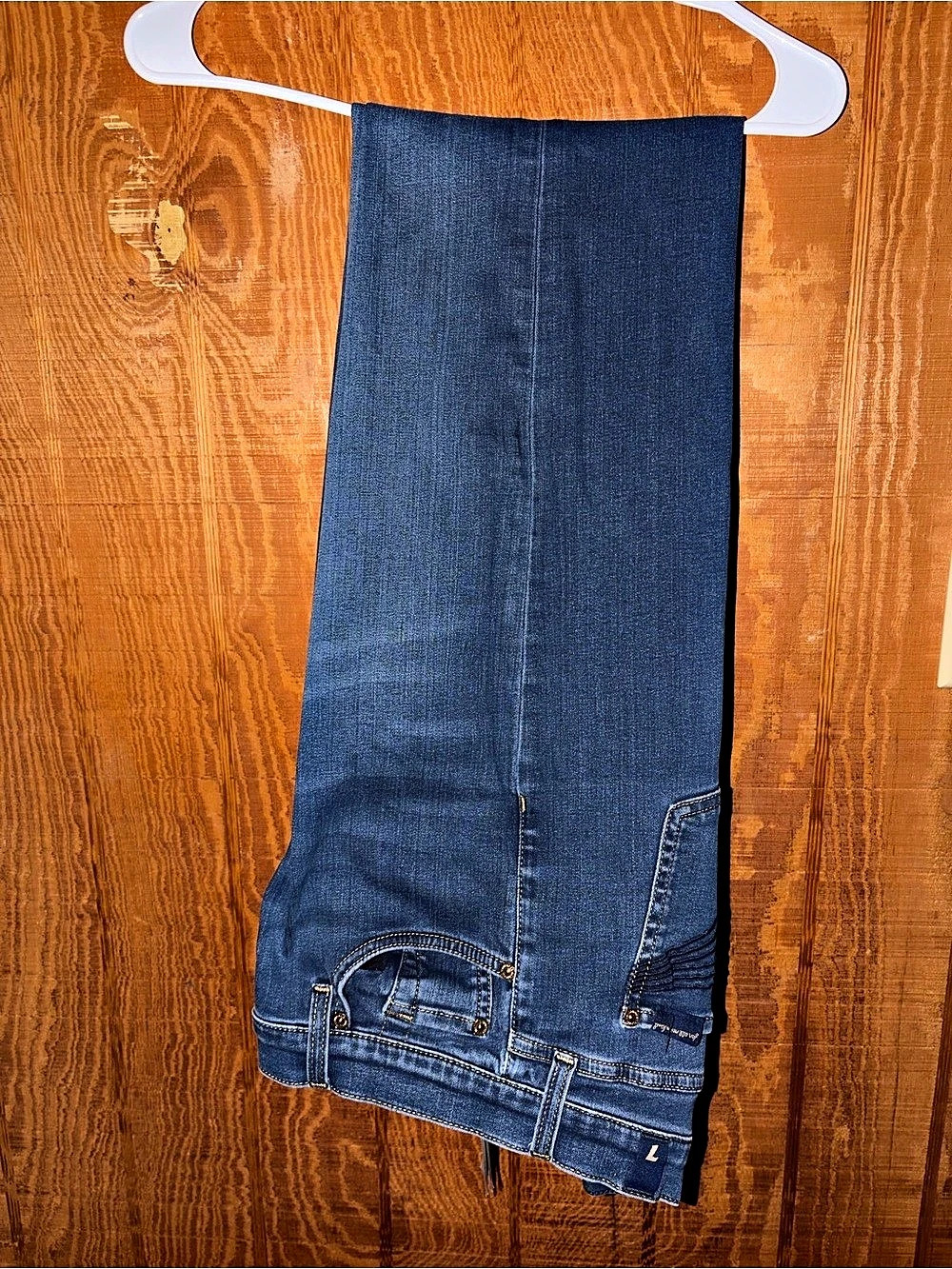 7 For All Mankind Boot Cut Jeans in Blue Waist 30 Like New